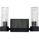 Navarre 2 Light 14 inch Black+Grey Bath Light Wall Light